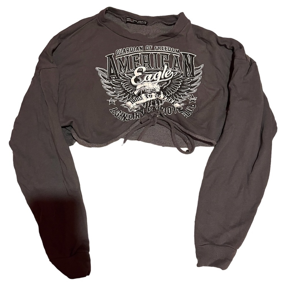 american eagle cropped hoodie